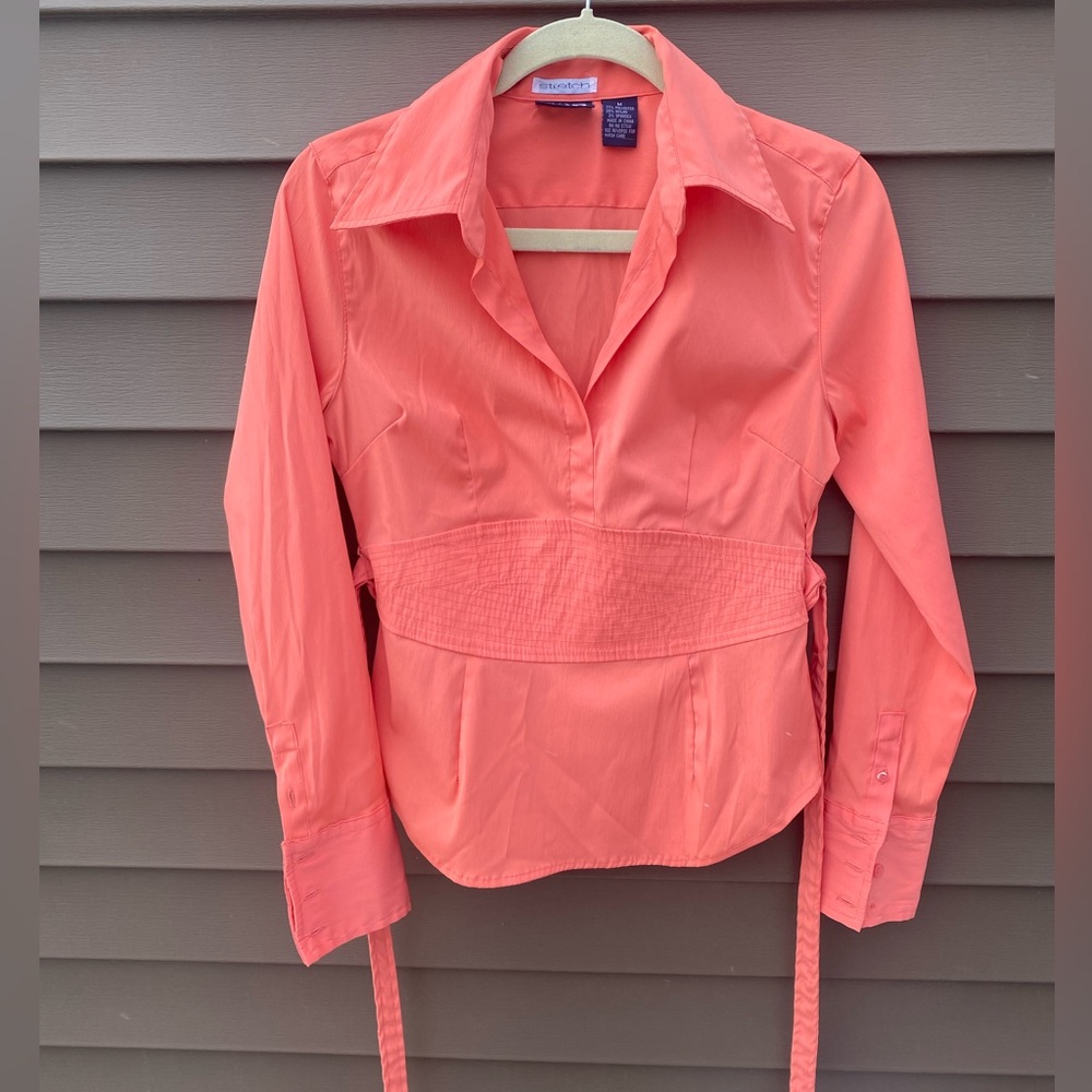 Vintage Cotton Works Women’s Semi Button-up Blouse Size Medium